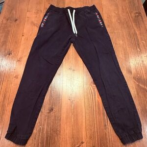 Wowie Mens Black Joggers‎ Casual Aztec Pockets Size Large Casual